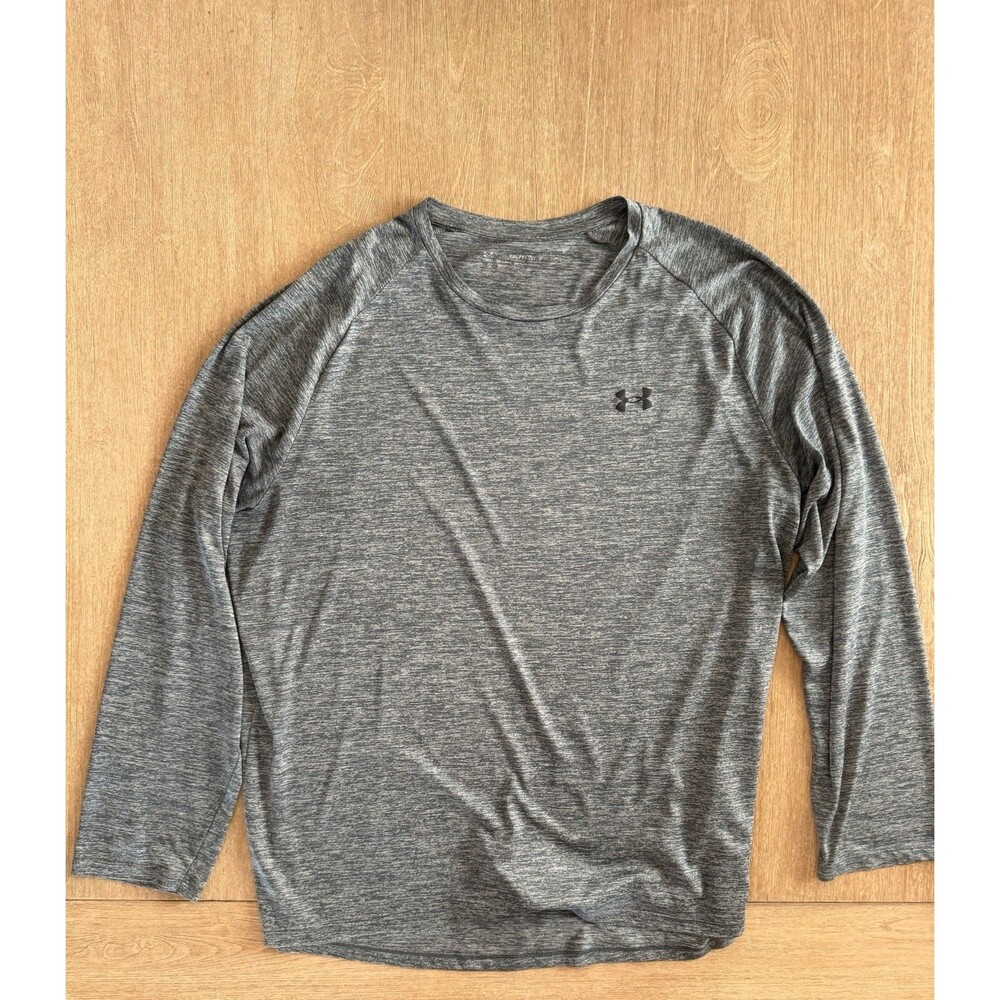 Under Armour Men’s XXL Heather Gray Long Sleeve Performance Shirt